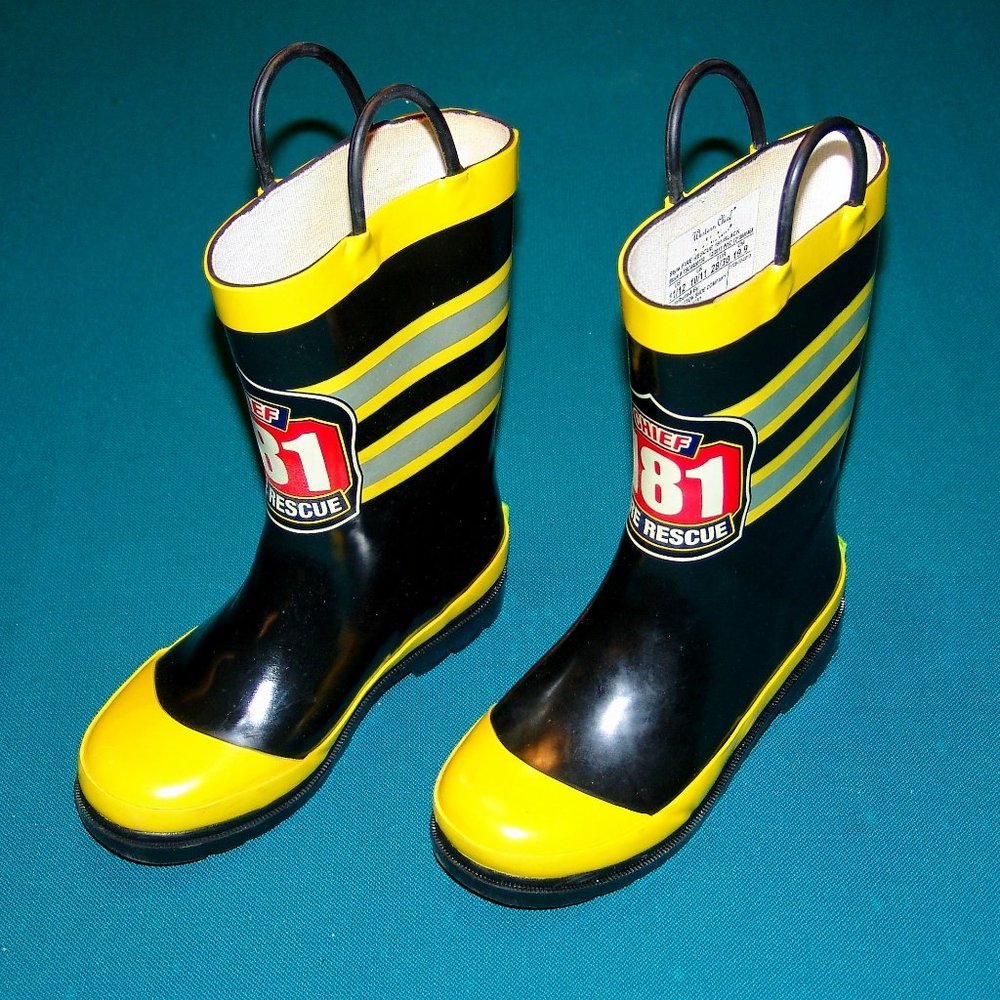 Boy's Fireman Rain Boots SZ 11 Boys, Western Chief Kids Brand